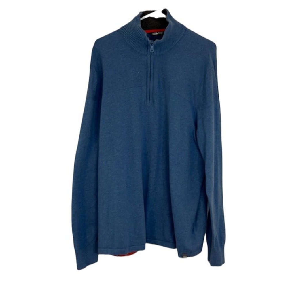 The North Face Blue 1/4 Zip Lightweight Pullover Sweater Size  XXL